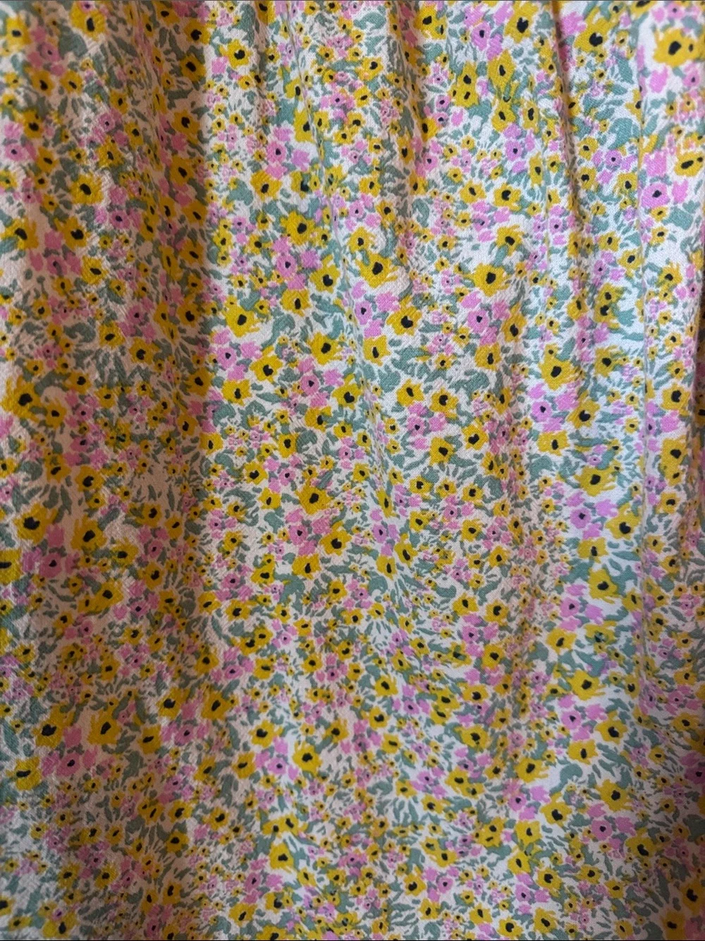 Matching Dresses 2T and Womens Medium Yellow Floral Ruffle Dress